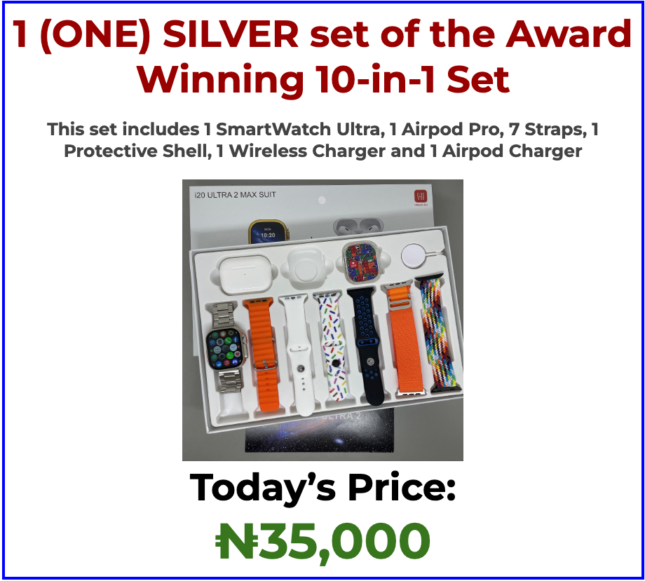 (ONE) SILVER set of the Award Winning 10-in-1 Set