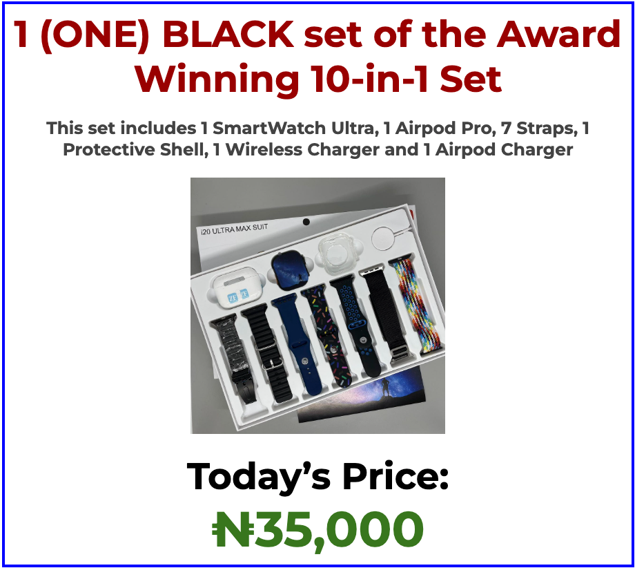 (ONE) BLACK set of the Award Winning 10-in-1 Set