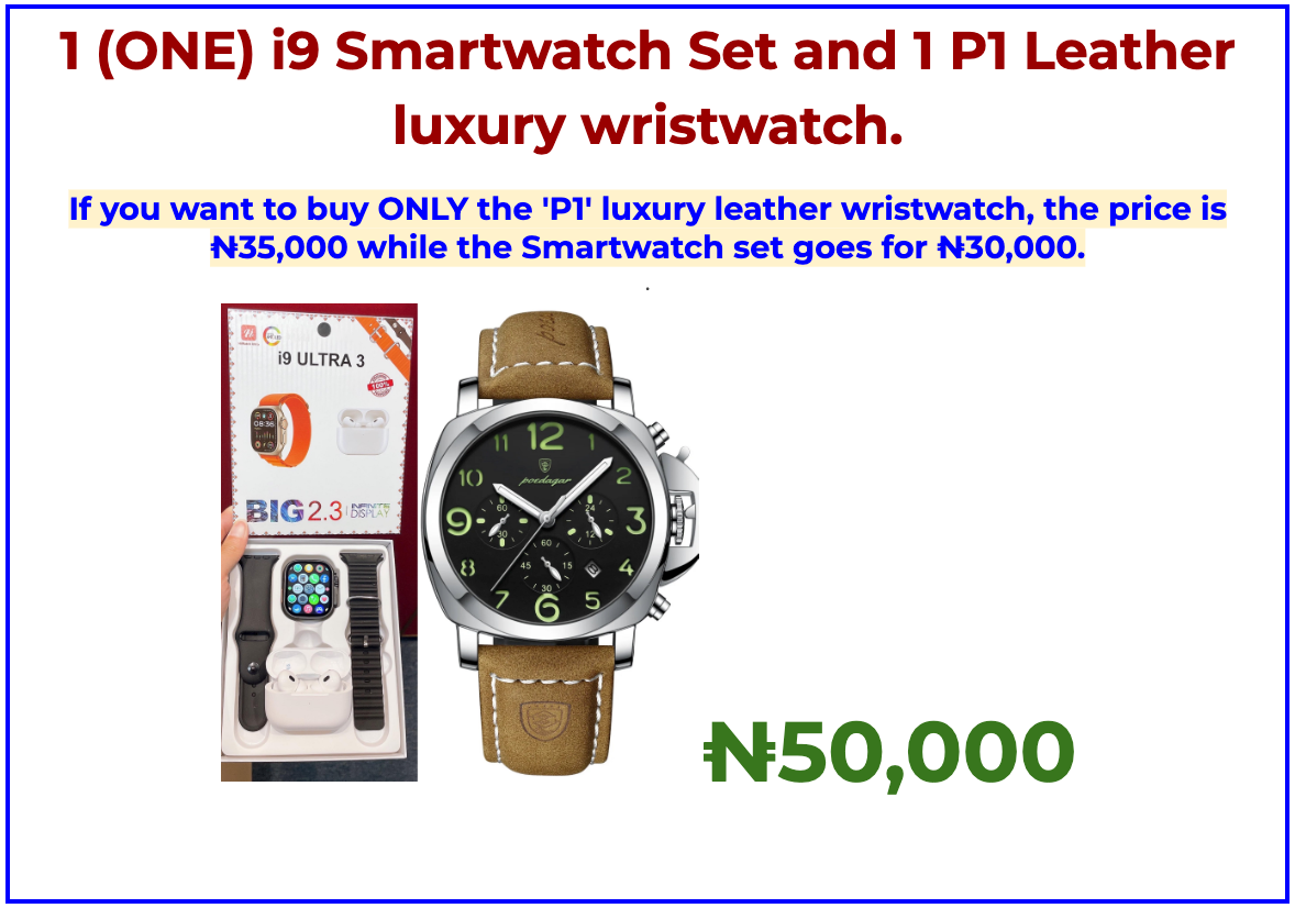 (ONE) i9 Smartwatch Set and 1 'P1