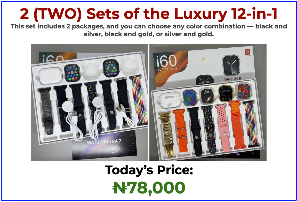 (TWO) Sets of the Luxury 12-in-1 Package